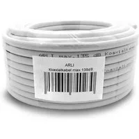 ARLI TV SAT Koax Kabel Koaxialkabel max. 135 dB TV-Kabel, (5000 cm), 50 m / 50m
