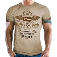 LOBO NEGRO® T-Shirt zum 60. Geburtstag - 60 Jahre zur Perfektion gereift Jahrgang 1966