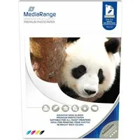 Mediarange Fotopapier 50 Blatt Fotopapier DIN A4 glossy einseitig 115 g/m² Rückseite klebend