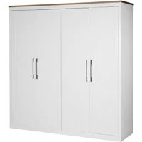 OTTO home Kleiderschrank Büsum Schlafzimmer Schrank (stabile robuste Bauweise mit optimaler Aufteilung) Schlafzimmerschrank Landhaus Design Garderobe Schrank Bestseller