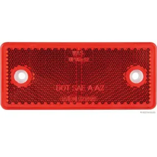 Elparts R?ckstrahler Breite: 94, H?he: 44, Farbe: rot
