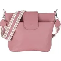 MIRROSI Umhängetasche Damen, Crossbody Bag, Echtleder Made in Italy (1 Tasche mit 1 oder 2 Gurte), verstellbaren Schulterriemen), 30x24,50x9cm (BXHXT) viel Stauraum