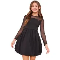 LIPSY 2-in-1-Kleid Lipsy 2-in-1-Kleid mit Mesh und Ballonsaum (1-tlg)