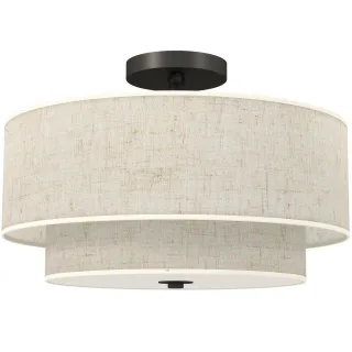 Homcom Deckenleuchte, Creme, Metall, 40x26x40 cm, Lampen & Leuchten, Innenbeleuchtung, Deckenleuchten