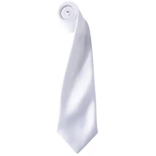 Premier - "Colours" Krawatte für Herren/Damen Unisex (Weiß)
