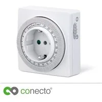 conecto Zeitschaltuhr conecto Mechanische Zeitschaltuhr, IP20, 3500 Watt, weiß