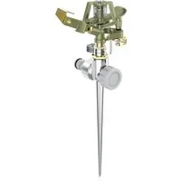 Brandson Kreisregner Intervall-Sprinkler, Rasensprenger mit Pulsation, 360° Impulsregner, für Flächen bis 450 m², (1-St), Rasensprinkler, 12m Reichweite, Gardena kompatibel