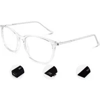 LuxusKollektion Brille Nerdbrille Vintage Fake Fensterglas Damen Herren UV400 Transparent