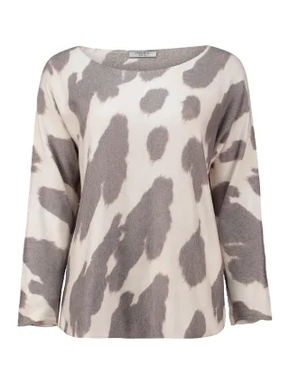 Zabaione - Pullover Sa44mara taupe - Gr. - L