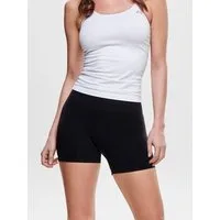 ONLY Radlerhose ONLVICKY – Nahtlose Shorts mit elastischem Bund für optimalen Sitz sehr figurbetont, Jersey, Kunstfaser, Stretch, unifarben