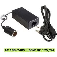 Bolwins Spannungswandler Q69C 60W 12V5A KFZ Spannung Wandler Konverter Netzteil Ladegerät 230V, (Netzteil-Adapter / Ladegerät, 1 St., 220V AC auf 12V DC KFZ-Adapter für Zigarettenanzündergeräte bis 60W), Für KFZ-Ladegeräte zu Hause Konstantspannung 1