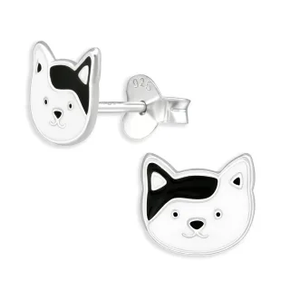 Katzen Kinder Ohrringe aus 925 Silber