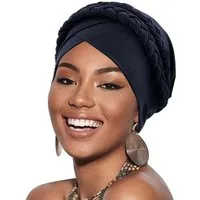 Zaewry Turbanmütze Afrikanischer Damen Geflecht Kopfbedeckung Kopftücher Chemo Kappe