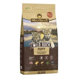 WOLFSBLUT Trockenfutter Hund Junior Wild Duck 12,5 kg
