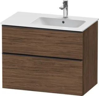 Duravit D-Neo Waschtischunterbau wandhängend Nussbaum dunkel Matt 810x462x625 mm - DE43670BD210000 DE43670BD210000