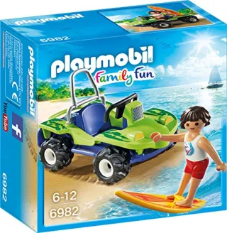 Playmobil Family Fun 6982 - Surfer mit Strandbuggy