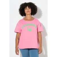 Angel of Style Sweatshirt Sweatshirt Boxy Fit Kurzarm Frottee-Schriftzug