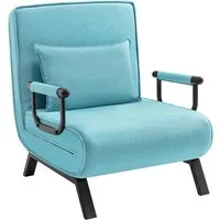 Woltu Schlafsofa, 1 Teile, Schlafsessel 3 in 1, mit Bettfunktion, Sofabett Gästebett
