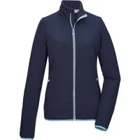 Killtec Strickjacke KOS 79 WMN FLX JCKT Powerstretchjacke mit Flechtmuster, 2-Wege-Stretch, Kinnschutz