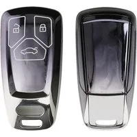 kwmobile Schlüsseltasche Autoschlüssel Hülle für Audi (1-tlg), Schlüsselhülle Silikon Case Schlüssel Cover