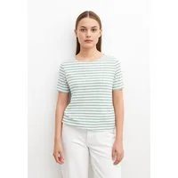 Vero Moda Rundhalsshirt VMABBY SS ZIP TOP JRS NOOS Materialmix, regular fit