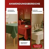 texpot Tischdecke Lotuseffekt Leinenoptik Bügelfrei Fleckschutz wasserabweißend (1-tlg)