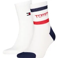 Tommy Hilfiger Kurzsocken TH UNI TJ SHORT SOCK 2P STRIPE MOTION (2 Paar)