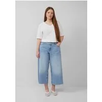 QS Weite Jeans Jeans-Hose Jeans-Culotte / Slim Fit / High Rise