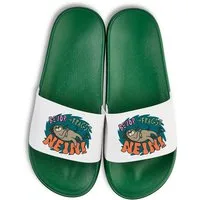 Youth Designz Faultier Nein Unisex Badelatschen Flip Flops Badeschuh mit lustigen Spruch für Damen und Herren