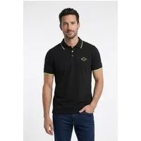 Replay Poloshirt mit Kontrastdetails, Baumwoll-Mix