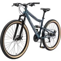 Bikestar Mountainbike, 21 Gang Shimano RD-TY300 Schaltwerk, Kettenschaltung, für Damen und Herren, Kettenschaltung