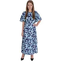 Sarcia.eu Maxikleid Pfefferminzfarben-dunkelblaues Kleid Maxikleid John Zack XL