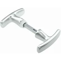 INTRA-TEC Türgriff Garagentorgriff-Set ergonomisch – T-Griff und Innengriff, Aluminium F1