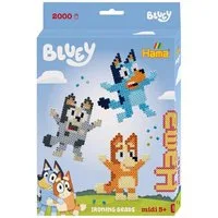 Hama Perlen Bügelperlen Hama Bügelperlen Bluey 2000 Stück Geschenkpackung