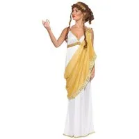Smiffys Kostüm Göttin Helena Kleid - Karneval Faschingskostüm, Dafür sind 1000 Schiffe der Griechen nach Troja aufgebrochen!