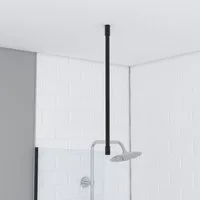Marwell Duschwand-Stabilisationsstange Parma 2, gerade, 60 cm, für Deckenmontage, für Glasstärken von 6-8 mm