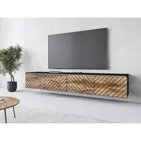 Home affaire Lowboard Vera, wahlweise mit oder ohne Beleuchtung, gefräste MDF Front mit 3D Effekt, stehend und hängend montierbar