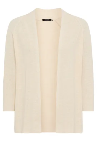 Olsen - Cardigan Long Sleeves linen beige - Gr. - 44