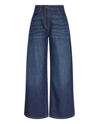 msch copenhagen - MSCHAdna Alena Pants Dark Blue Wash - Gr. - S