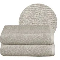 Beautex Handtuch Set, Premium Frottier Sets, 100% Baumwolle 550g/m², Multischlaufen-Optik, Frottier, saugstark, weich, flusenfrei, schnelltrocknend, schadstoffgeprüft