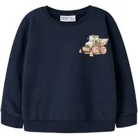 Name It Sweatshirt NMMNELSON LS NREG SWEAT BRU BOX Baumwollmischung, regular fit