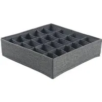 hausleben Organizer Box 30x30x8 cm – 24 Fächer (1 St), Faltbarer Einsatz