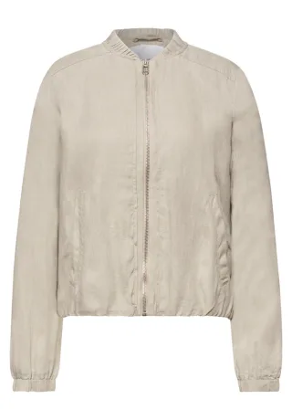 Street One - Leichter Leinen-Blouson beige - Gr. - 42