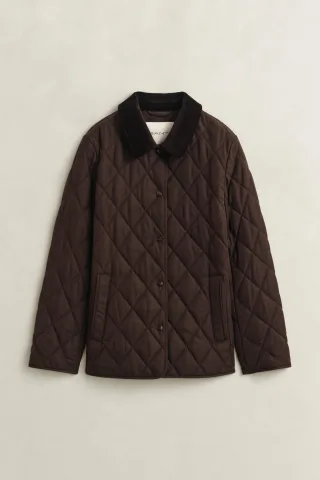 GANT - Taillierte Steppjacke deep brown - Gr. - XL