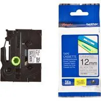 Schriftband TZe-M931 12 mm, schwarz auf silber (matt)