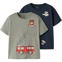 Name It T-Shirt NMMVILIAN 2P SS NREG TOP (Packung, 2-tlg)