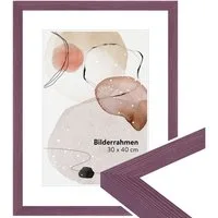 WANDStyle Bilderrahmen H300, Violetter Bilderrahmen 20x30 Holz, Moderner Fotorahmen 20x30 cm