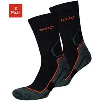 H.I.S Arbeitssocken Funktionssocken Wandersocken, Herren Socken (Packung, 2-Paar, Crew sock) für optimalen Schutz in Arbeitsschuhen