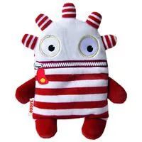 Sorgenfresser Saggo, Kuscheltier weiß/rot, 25 cm