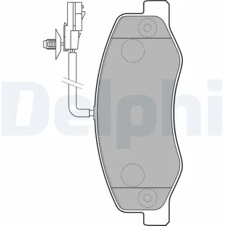 Delphi Bremsbel?ge hinten LP2192 Nissan Interstar Nv400 Opel Movano Renault Master